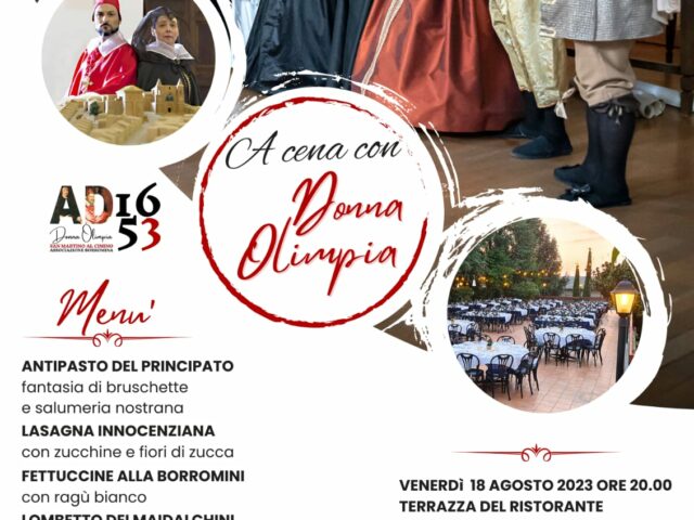 Cena con Donna Olimpia nel Principato di San Martino al Cimino